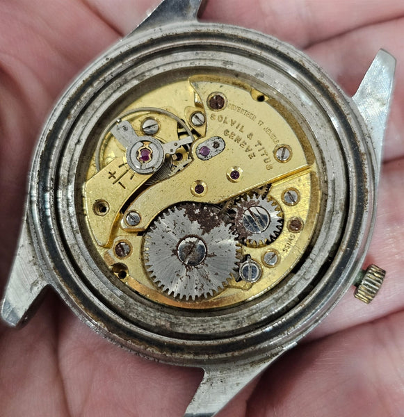 PROJECT TO FIX SOLVIL TITUS MENS SS ROUND MANUAL MENS SIZE WATCH EU SHIP BVT8739