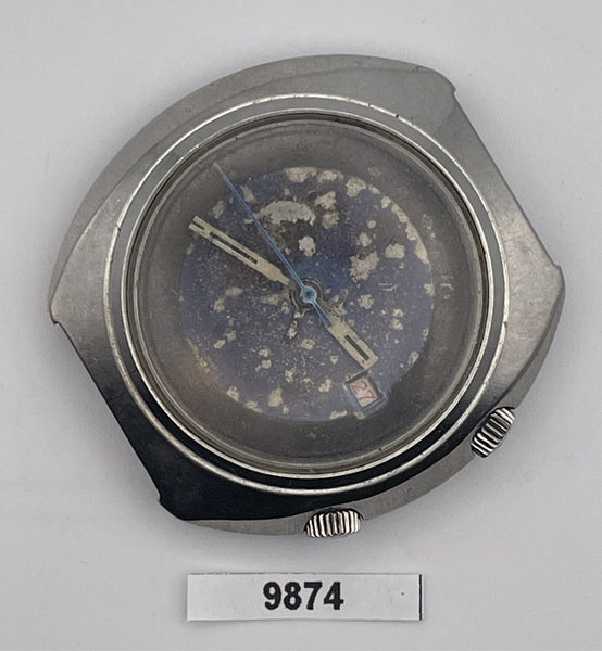 PROJECT TO FIX CITIZEN 63-7050 CRICKET ALARM STEEL SS MENS WATCH EU SHIP 9874