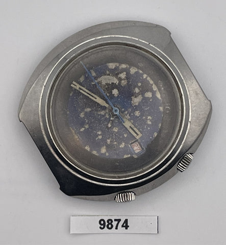PROJECT TO FIX CITIZEN 63-7050 CRICKET ALARM STEEL SS MENS WATCH EU SHIP 9874