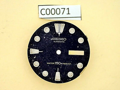 USED VINTAGE SEIKO DIAL NON BEVELED WINDOW 6309 7040 DIVE WATCH C00071