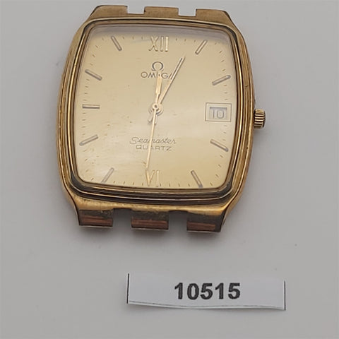 PROJECT TO FIX OMEGA SEAMASTER ROMAN DATE QUARTZ GOLD DIAL MENS WATCH BVT10515