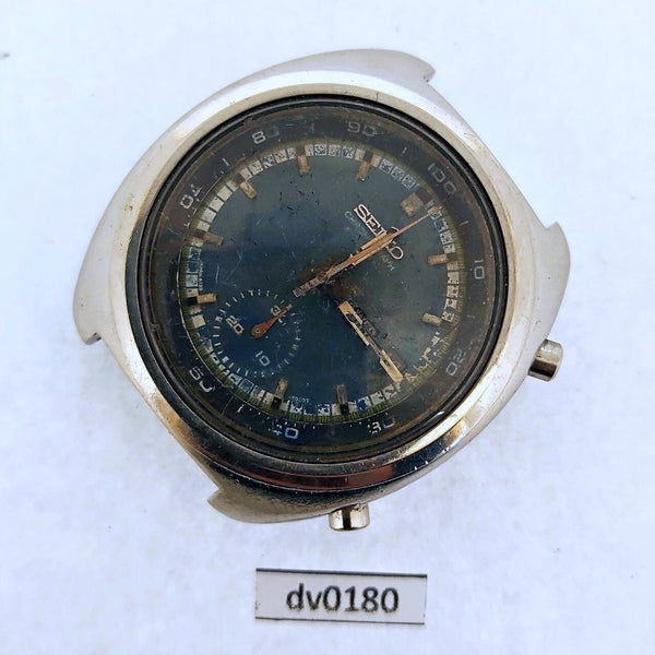 PROJECT TO FIX SEIKO 6139 7002 MENS 670202 EU SHIP SS CHRONOGRAPH WATCH DV00180