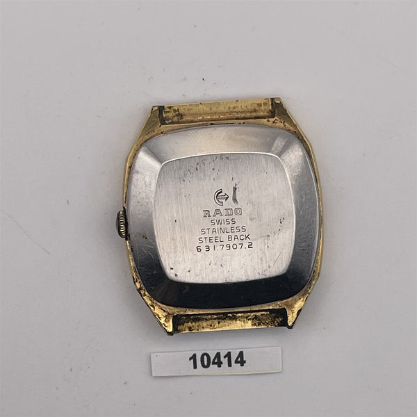 PROJECT TO FIX RADO GOLD PLATE AUTOMATIC DATE WATCH EU SHIP MENS WATCH 10414