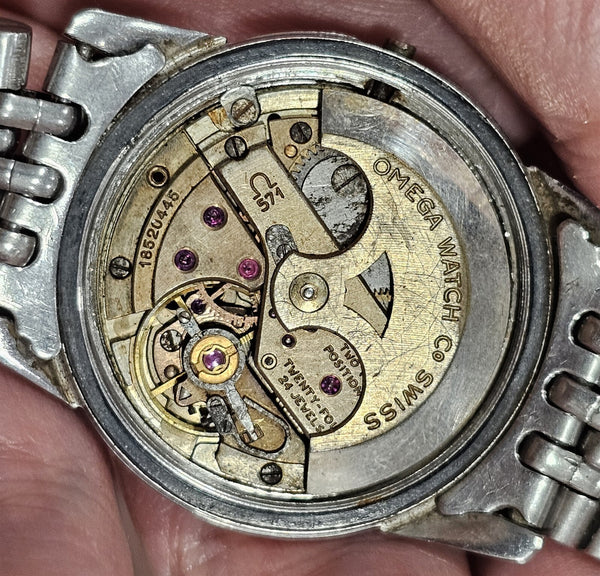 PROJECT TO FIX 1950s VINTAGE OMEGA SEAMASTER CAL. 571 24j BOYSIZE SS AUTO WATCH