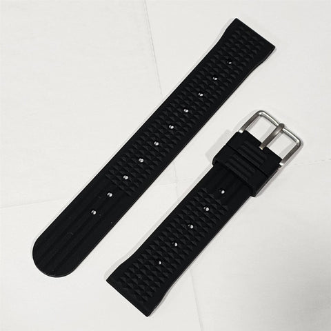 NEW FOR SEIKO WAFFLE RUBBER BAND 20mm 6105 8000 8100 SKX013 DIVER WATCHES
