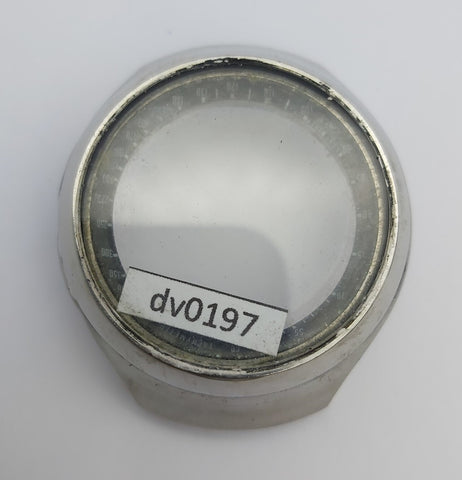 USED POLISHED SEIKO 6139 7100 DARTH VADER HELMET BEZEL MIDCASE CHRONOGRAPH DV197