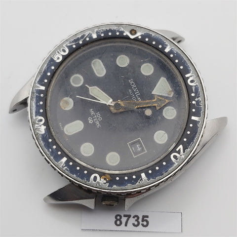 PROJECT TO FIX SOLVIL TITUS SS MENS AUTO DAY DATE DIVE WATCH EUROPE SHIP 8735