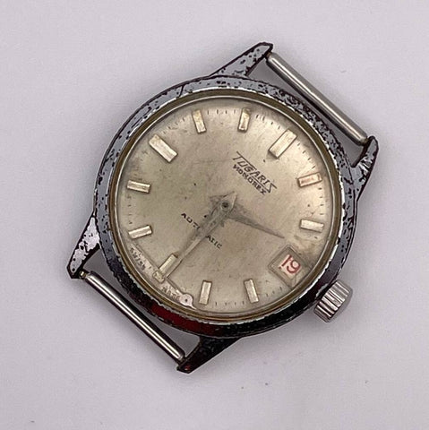 PROJECT TO FIX TUGARIS SILVER DIAL ROUND AUTOMATIC EU SHIP MENS WATCH 9413