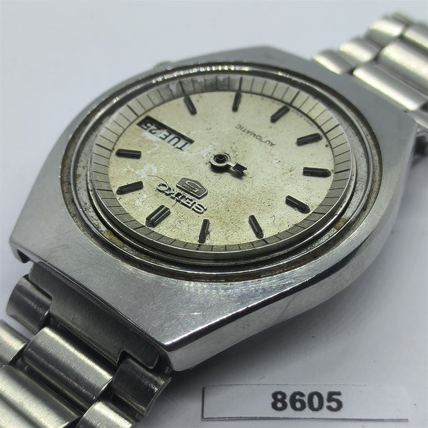 PROJECT TO FIX SEIKO 5 6309 8070 MENS SS AUTO DAY DATE WATCH 8605