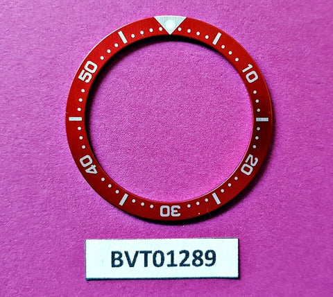 NEW SEIKO RED SILVER BEZEL INSERT DIVER'S MIDSIZE 4205 015B 7S26 0030 BVT01289