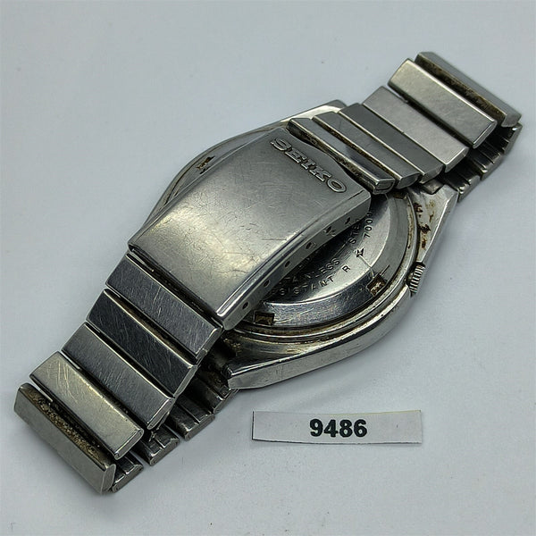 PROJECT TO FIX SEIKO 5 7009 876A MENS SS AUTO DAY DATE WATCH BVT09486