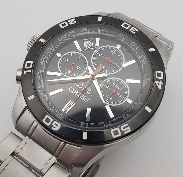 PROJECT TO FIX SEIKO LARGE 6T63 00E0 MENS QUARTZ DATE 310389 EU SHIP SS WATCH