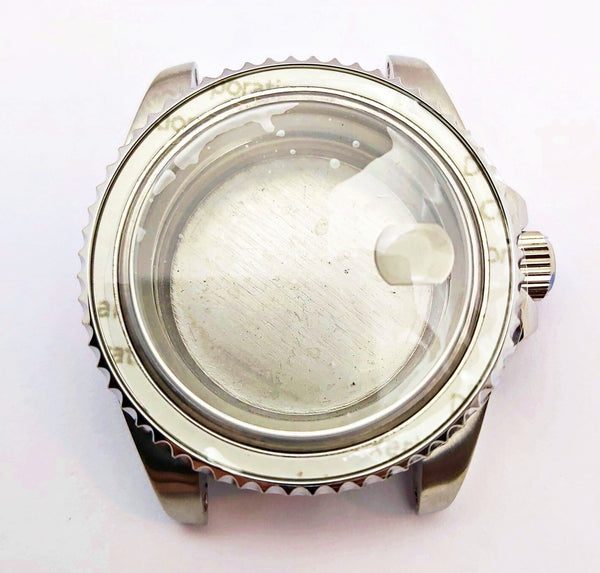 NEW AF SEIKO LEX BIG FONT INSRT BLACK KIT CASE BEZEL GLASS CROWN STRAP DIAL HAND