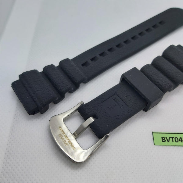 NEW FOR SEIKO RUBBER STRAP BLACK FLAT SOFT Z22 BAND 6309 6306 7548 7002 BVT04176
