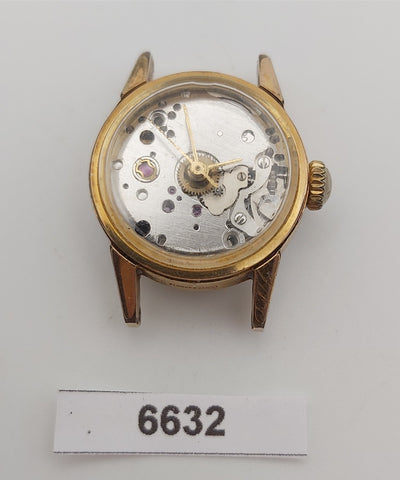 PROJECT TO FIX GIRARD PERREGAUX GOLD PLATE PETITE LADIES WATCH EUROPE SHIP 6632