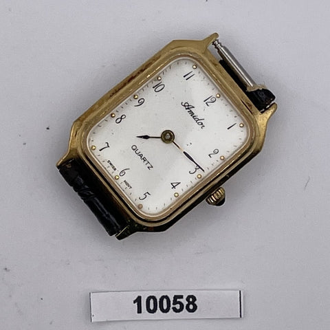 PROJECT FIX AMIDO ARABIC DIAL GOLD CASE LADIES QUARTZ DRESS WATCH 10058