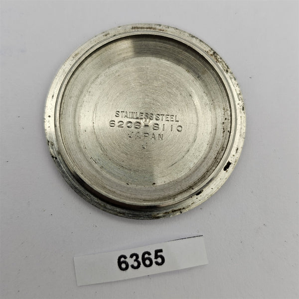 USED VINTAGE SEIKO 6206 8110 FULL DAY WATCH CASE BACK COVER 6308824 BVT06365