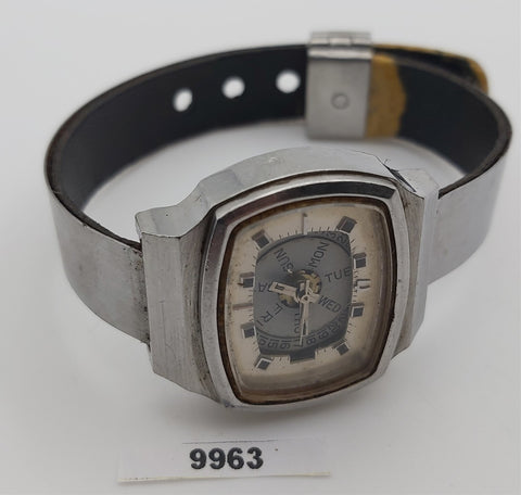 PROJECT TO FIX BULOVA CUSHION LADIES DAY DATE AUTO WATCH EU SHIP 9963