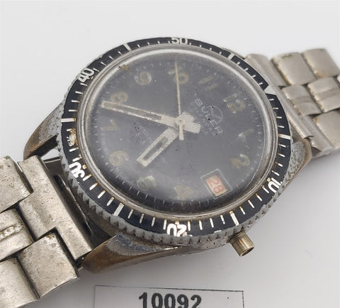 PROJECT TO FIX BULER CALENDAR ARABIC DIAL DATE BOY SIZE EU SHIP DIVER WATCH 1092