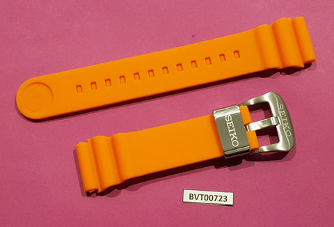 NEW FOR SEIKO RUBBER STRAP ORANGE SOFT Z22 BAND 6309 6306 7548 7002 BVT00723