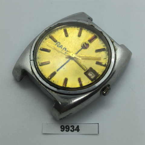 PROJECT TO FIX RADO THICK LUGS AUTOMATIC DATE EU SHIP MENS SS WATCH 9934