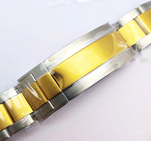 NEW AF SEIKO LEX GMT BLUE GOLD SS KIT CASE BEZEL GLASS CROWN STRAP DIAL HAND