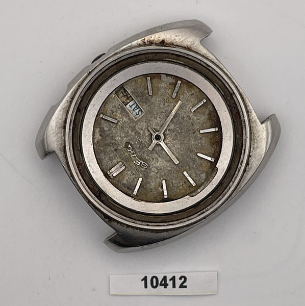 PROJECT FIX SEIKO BELLMATIC 4006 6030 MENS SS AUTO DAY DATE 061911 WATCH EU SHIP