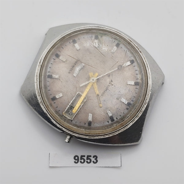 PROJECT TO FIX CITIZEN PARA WATER AUTOMATIC HOODED STEEL DAY DATE WATCH 9553