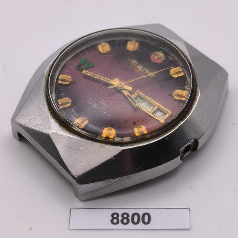 PROJECT TO FIX RADO NEW GOLDEN HORSE SS FACETED CASE DAY DATE MENS WATCH BVT8800