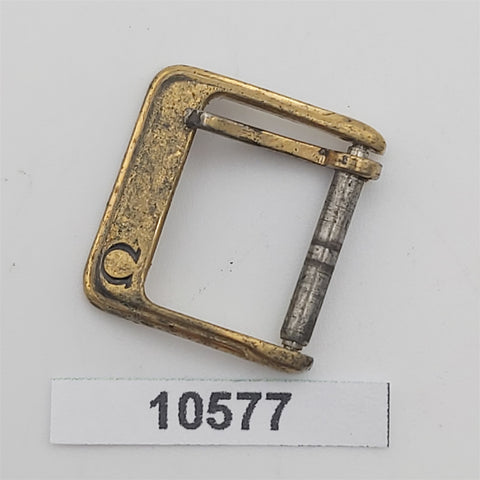 USED VINTAGE OMEGA GOLD BUCKLE CLASP 14mm FOR OMEGA WATCH BVT010577
