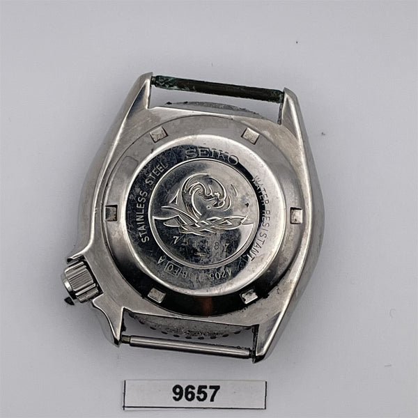 PROJECT TO FIX POLISHED SEIKO 4205 0155 AUTO MIDSIZE DATE EU SHIP SS WATCH 9657