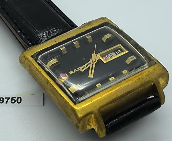 PROJECT TO FIX RADO MANHATTAN GOLD CUSHION LUGS DAY DATE  MENS WATCH 9750