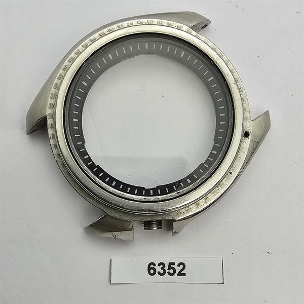 USED SEIKO 7002 7000 POLISHED MIDCASE, MINUTE TRACK GLASS KIT MENS WATCH BVT6352