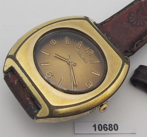PROJECT TO FIX BULOVA GOLD PLATE AUTOMATIC WIND MENS DRESS WATCH 10680
