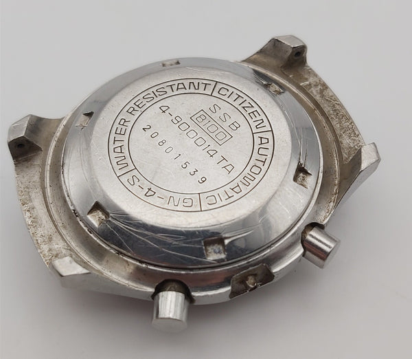 USED RARE VINTAGE CITIZEN CHRONOGRAPH 4-900014TA CASE BEZEL DIAL COVER BVT09794