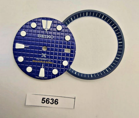 NEW AF SEIKO PROSPEX BLUE WAFFLE DIAL MINUTE TRACK 7002 7000 SUPERLUME BVT05636