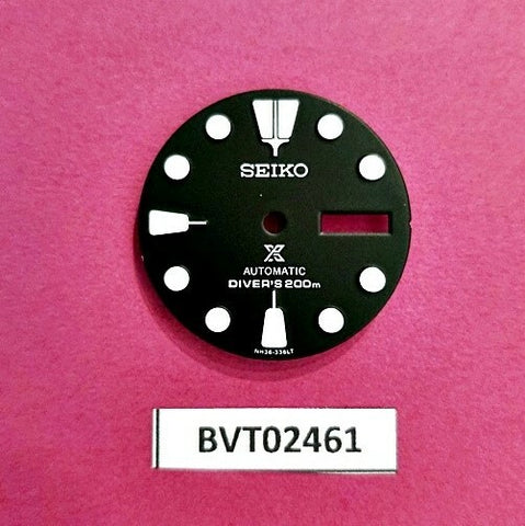 NEW SEIKO 7S26 0020 SKX007 PROSPEX MOD BLACK DAY DATE DIAL WATCH BT2461
