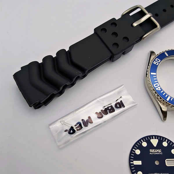 NEW AF SEIKO 7S26 0050 SKX023 PEPSI KIT CASE BEZEL GLASS CROWN STRAP DIAL HANDS