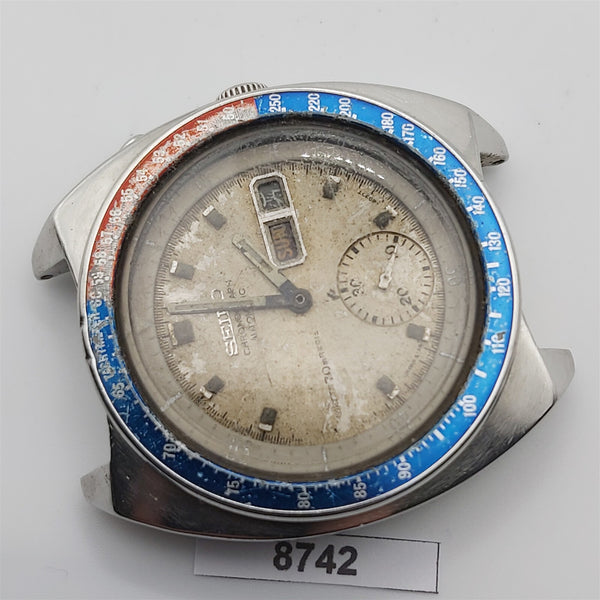 PROJECT TO FIX SEIKO 6139 6002 POGUE SPEEDTIMER MENS AUTO DAY DATE WATCH BVT8742