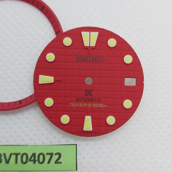 NEW AF SEIKO PROSPEX RED WAFFLE DIAL MINUTE TRACK 7002 7000 SUPERLUME BVT04072
