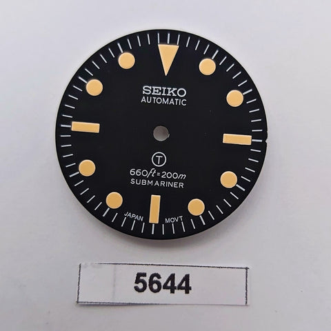 RARE MOD DIAL SEIKO 7S26 0020 NH35 SUBMARINE NO DATE LOOK 660ft 200m DIAL BT5644