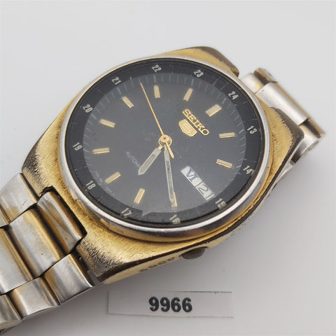 PROJECT TO FIX SEIKO 5 SPORTS 7009 3160 MENS GOLD AUTO DAY DATE WATCH 9966