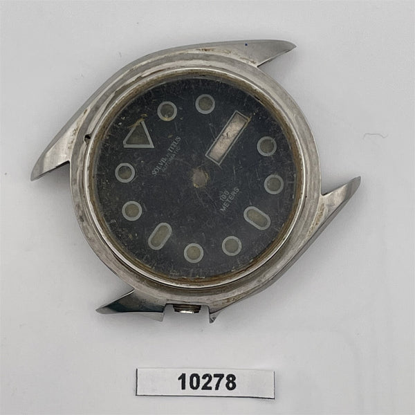 USED RARE VINTAGE SOLVIL TITUS DIVER MENS CASE COVER GLASS MT CASE WATCH 10278