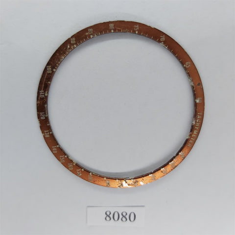USED VINTAGE BEZEL INSERT FOR SEIKO BULLHEAD 6138 0040 CHRONOGRAPH WATCH BVT8080