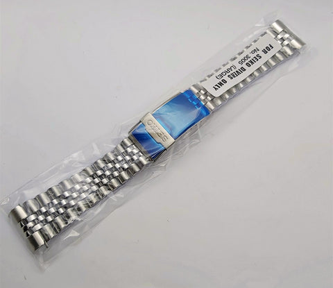 NEW FOR SEIKO JUBILEE SS BRACELET 22mm 6309 7290 7002 SKX007 DIVE WATCH FOLDED
