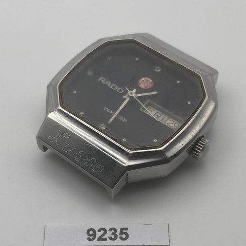 PROJECT TO FIX RADO VOYAGER SS HOODED LUGS DAY DATE EU SHIP MENS WATCH BVT09235
