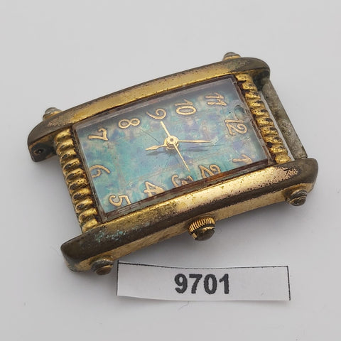 PROJECT TO FIX FOSSIL GOLD PLATE ARABIC TONNEAU WATCH 9701