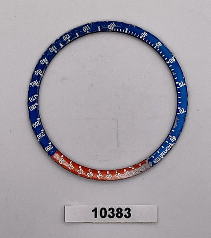 USED VINTAGE SEIKO BEZEL INSERT FOR 6139 POGUE PEPSI CHRONOGRAPH WATCH BVT010383