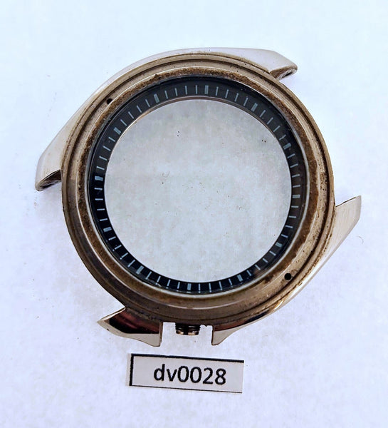 USED SEIKO 7002 7020 MIDCASE, MINUTE TRACK ,GLASS KIT MENS WATCH DV0028