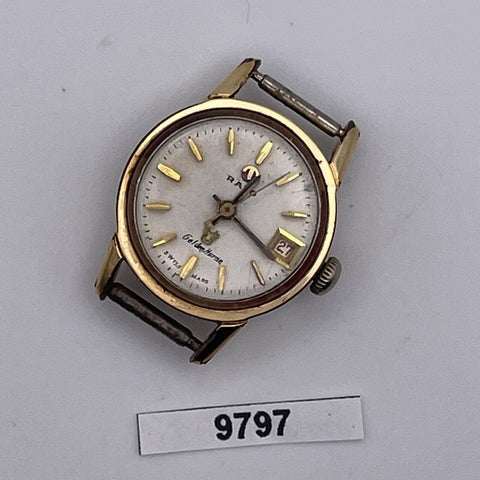 PROJECT TO FIX RADO LADIES GOLDEN HORSE AUTOMATIC GOLD PLATE WATCH EU SHIP 9797